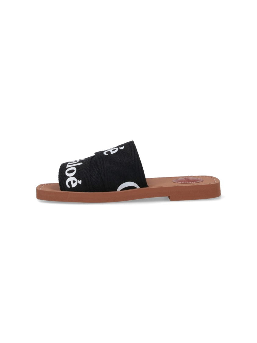 Chloé "Woody" Sandals – Black
