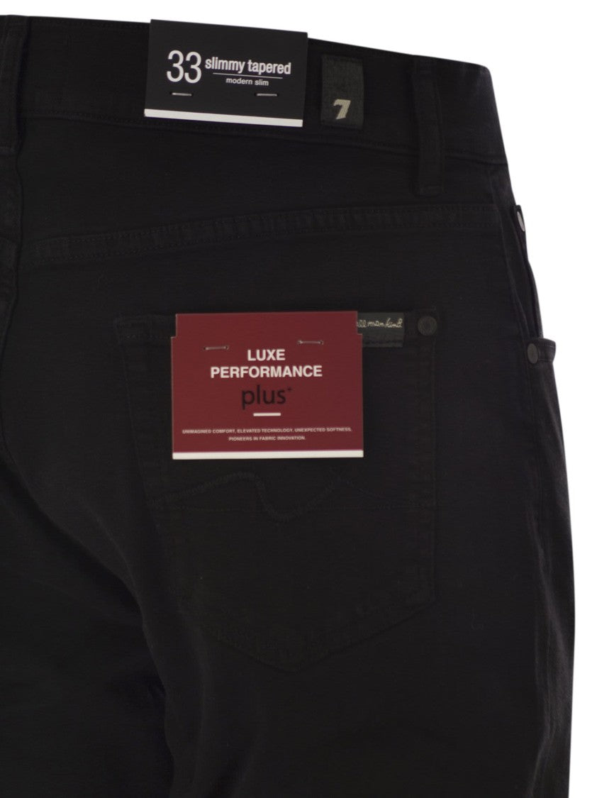 7 For All Mankind Slimmy Tapered - Skinny Medium-Waisted Jeans