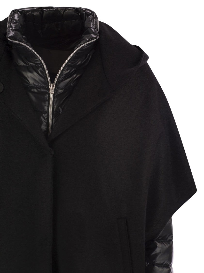 Herno Resort Hood In Ultralight Wool And Nylon