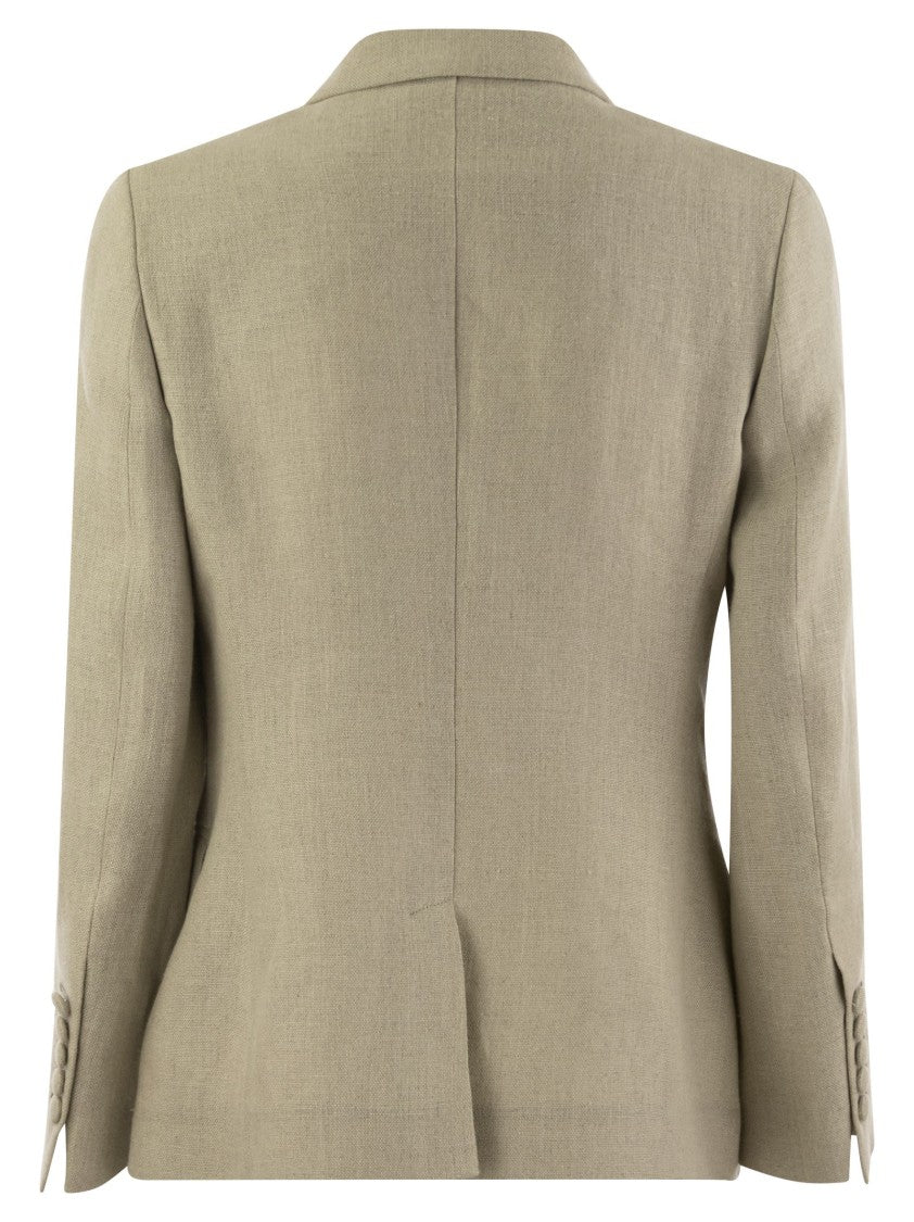 Saulina Anna - Double-Breasted Linen Jacket