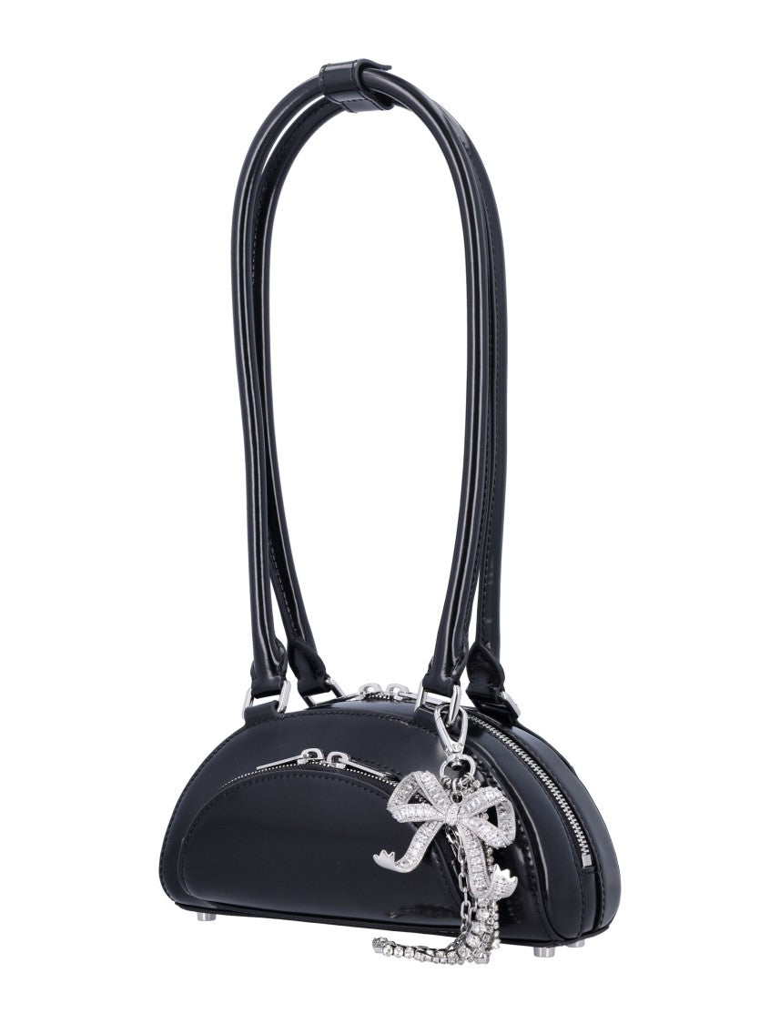 Self-Portrait Mini Curved Charm Shoulder Bag