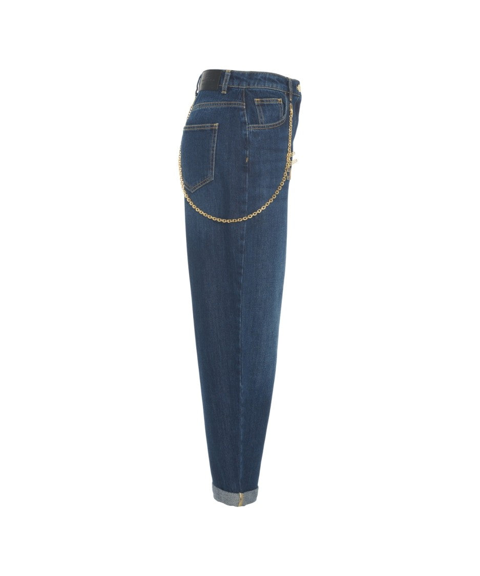 Elisabetta Franchi Chain Detail Jeans
