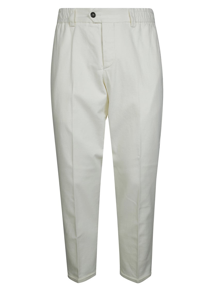 Pt01 Tailored White Stretch Denim Pants