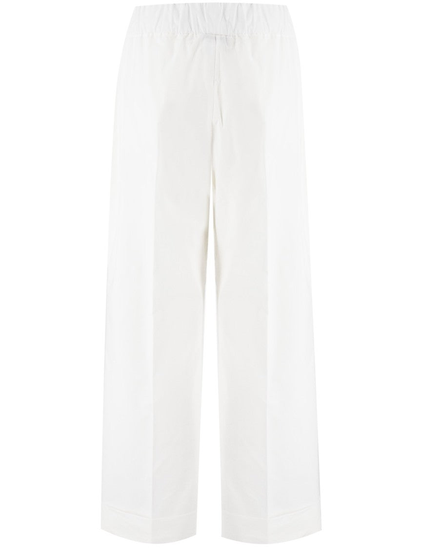 Le Tricot Perugia Wide Trousers With Elasticated Waistband