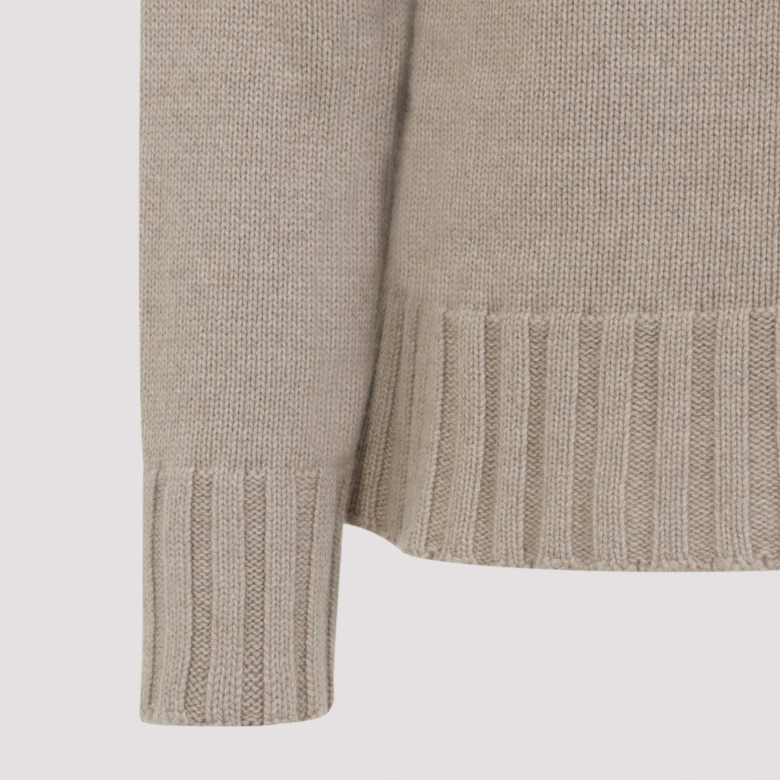 Jil Sander Sand Stone Cashmere Long Sleeves Cn Sweater