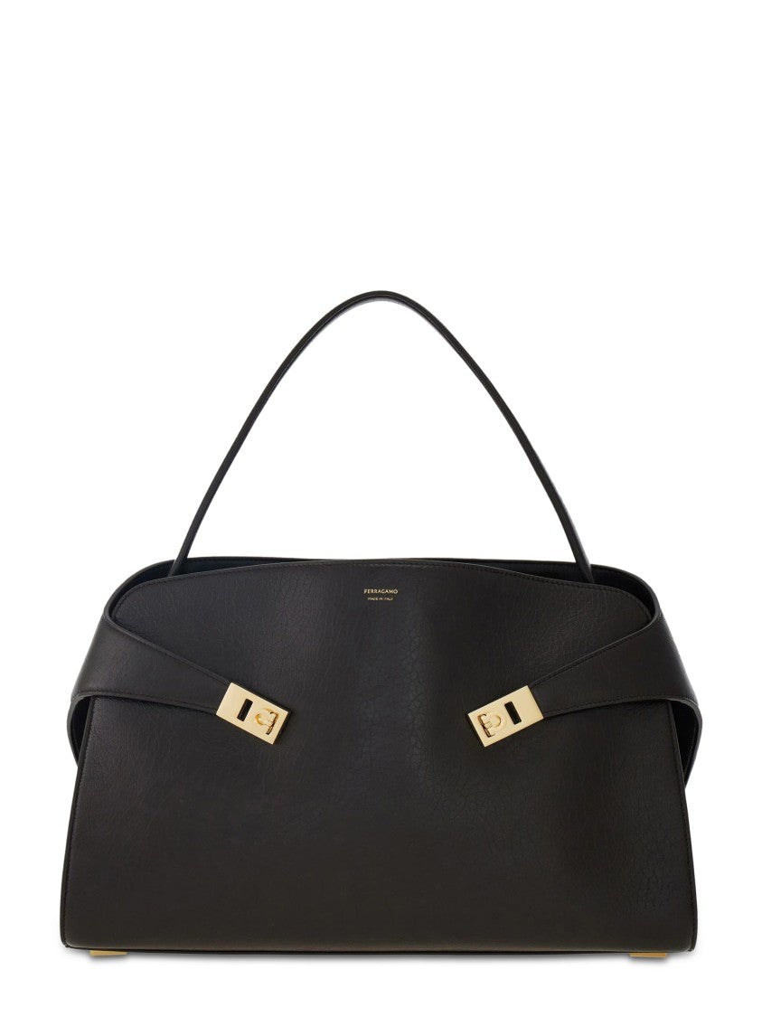 Ferragamo Neutrals Bag With Siena Fabric Lining
