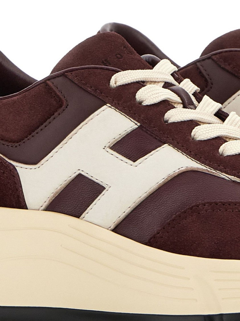 Hogan Suede And Leather Sneakers