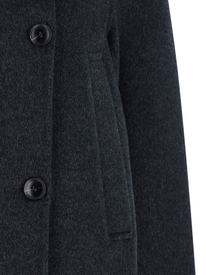 Semi Couture Gray Wool 'Angelina' Short Coat
