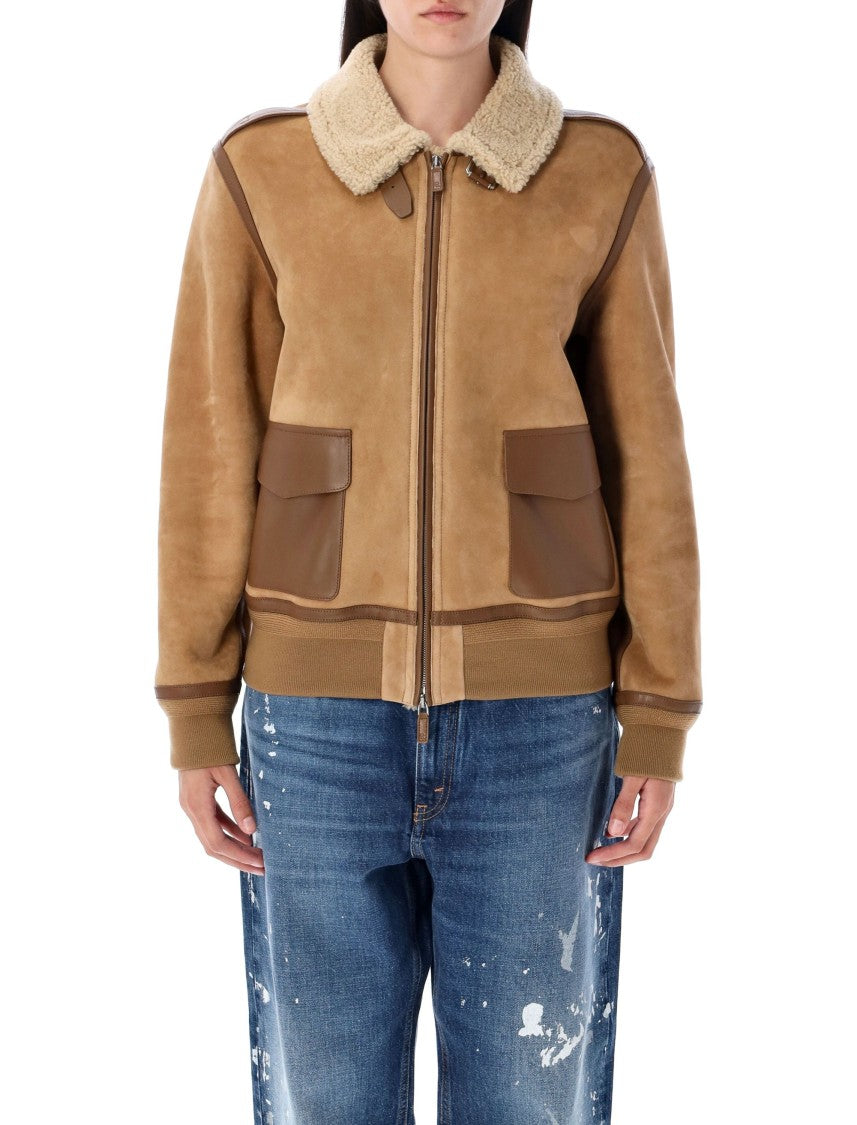 Polo Ralph Lauren Plush Brown Morrison Shearlingjacket