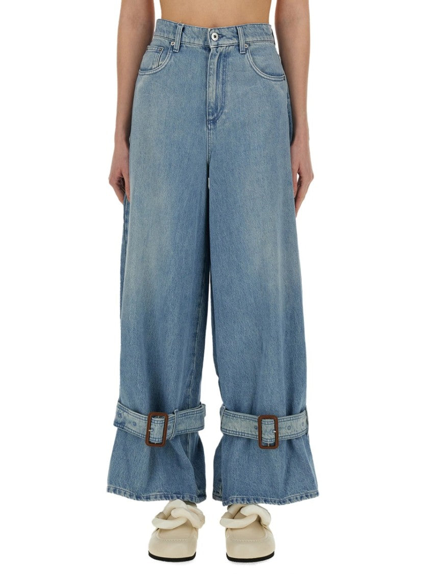 J. W. Anderson Wide-Fit Jeans With Unique Buckle Detail