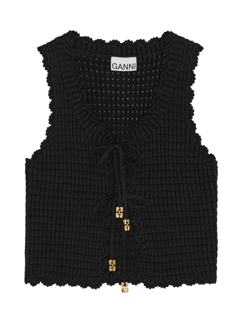Ganni Crochet Top