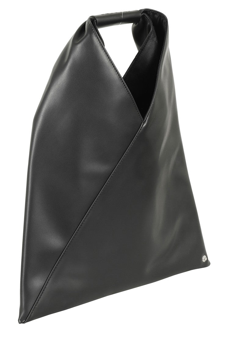Mm6 By Maison Margiela Triangular Black Handbag With Minimalist Design