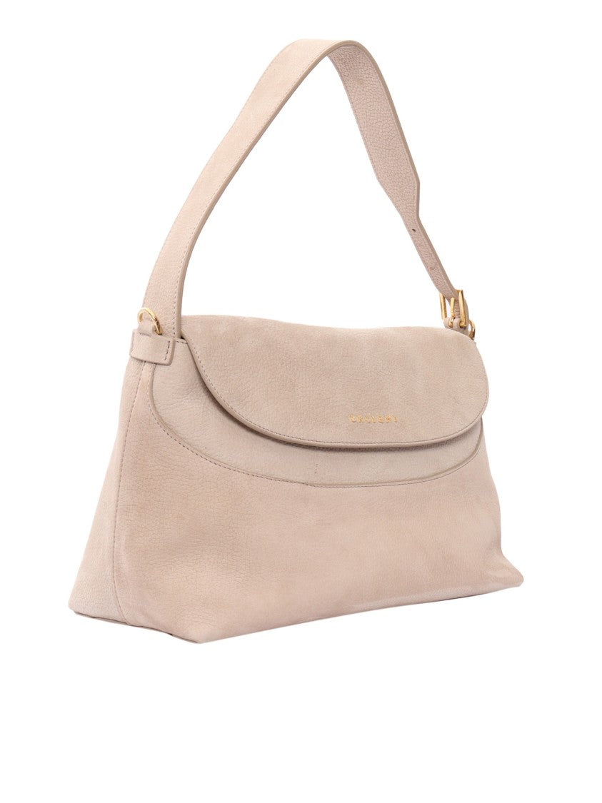 Claudio Orciani Rectangular Calf Leather Handbag With Gold-Tone Hardware