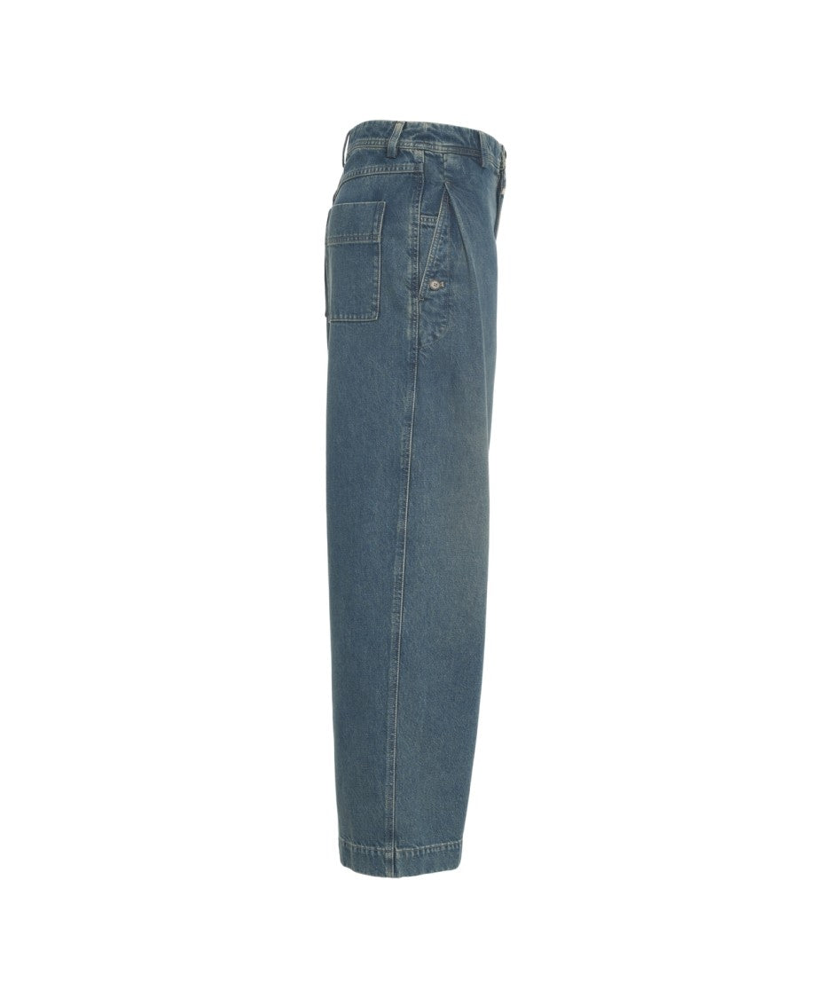 Closed High-Waisted Straight Leg Denim Jeans With Minimalist Design