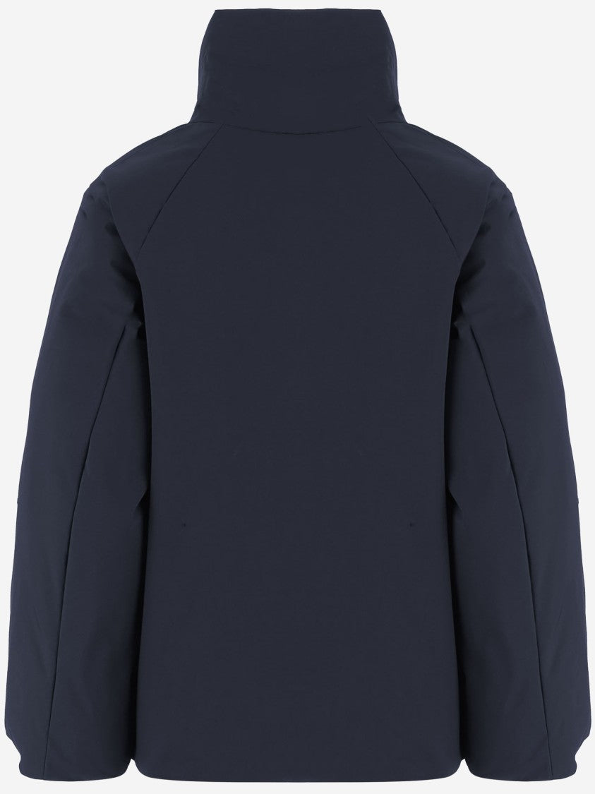 Aspesi Cotton Blend Jacket With High Collar And Flap Pockets