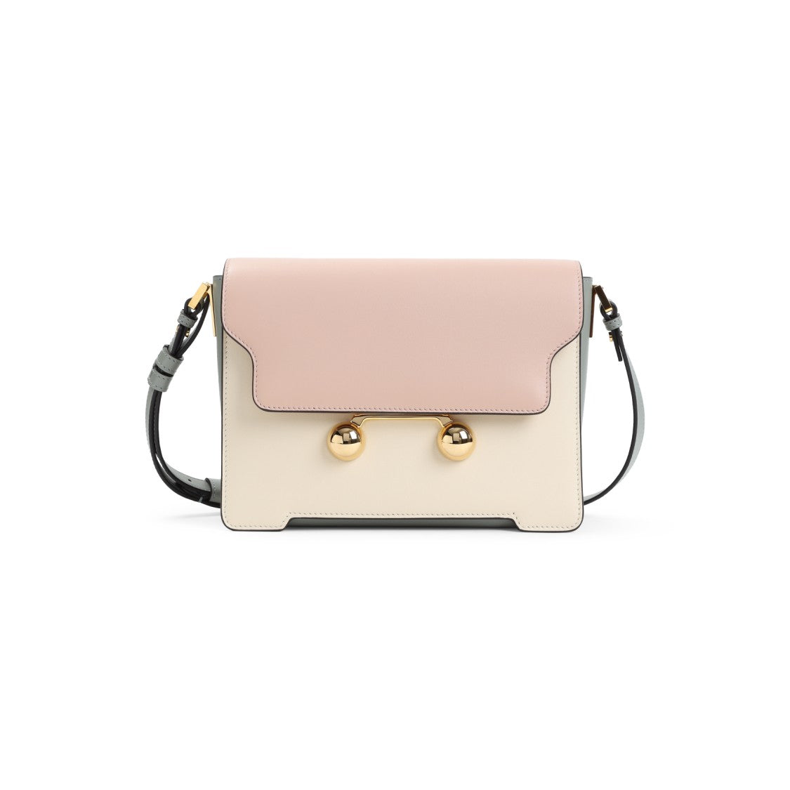 Marni Structured Nappa Calf Leather Shoulder Bag
