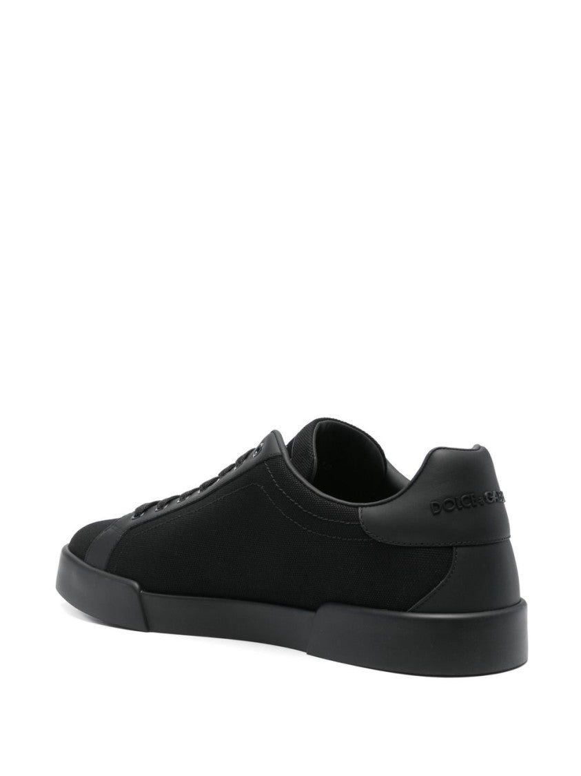 Dolce & Gabbana Low-Top Sneakers With White Outline Logo