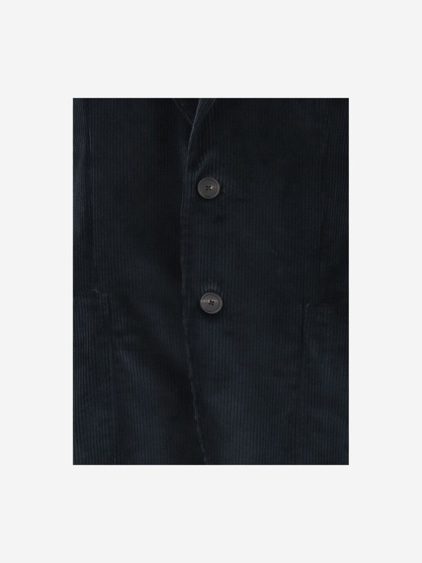 Tagliatore Single-Breasted Jacket In Stretch Cotton Velvet