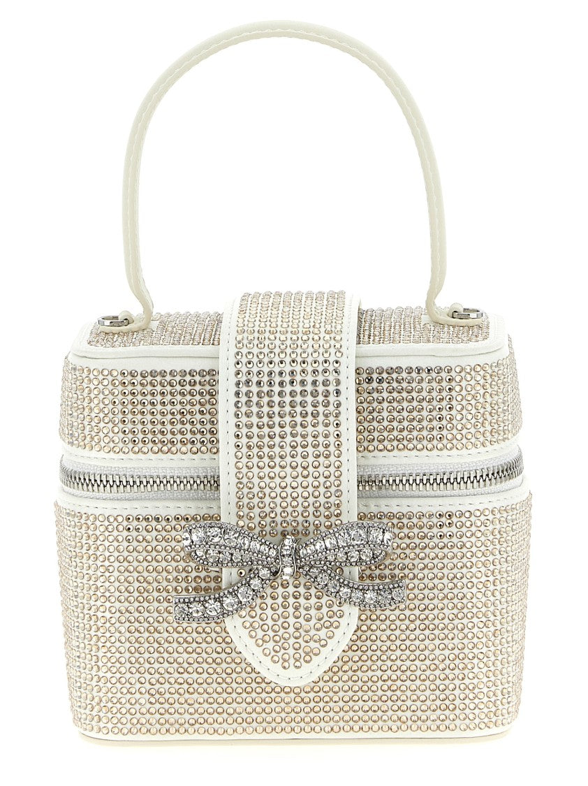 Self-Portrait 'Satin Rhinestone Vanity Case' Handbag