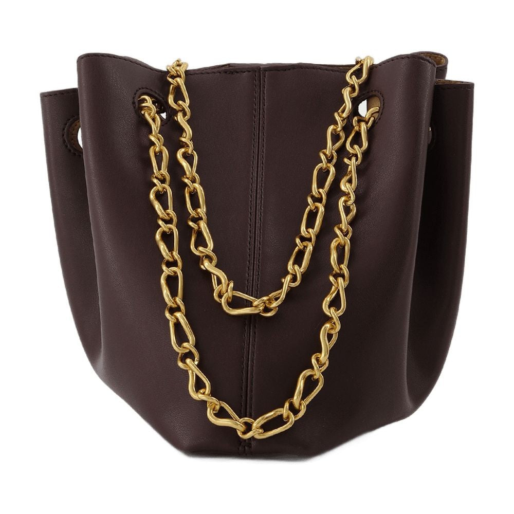 Nanushka The Gather Bucket Bag In Brown Vegan Leather