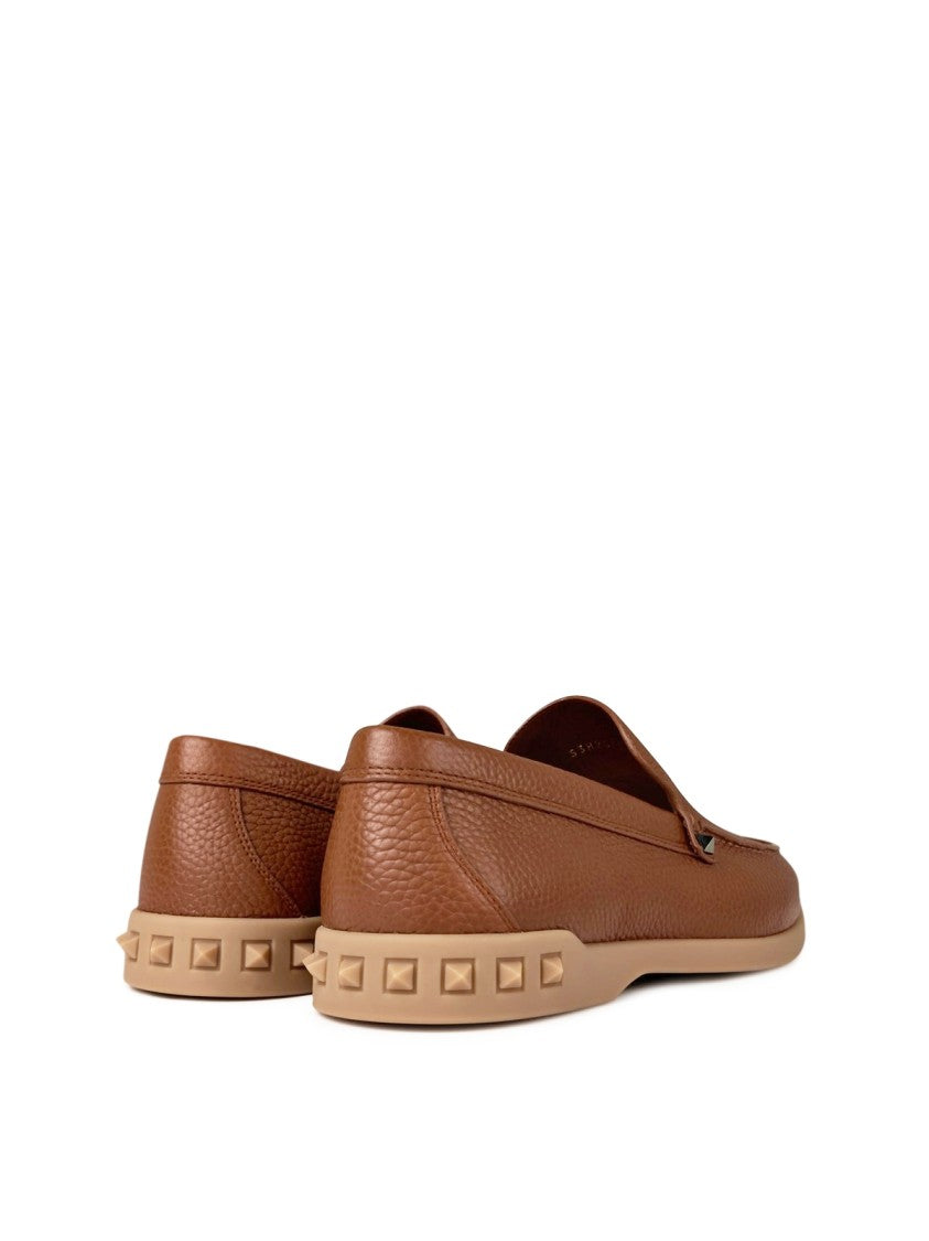 Valentino Rockstud Slip On Loafers