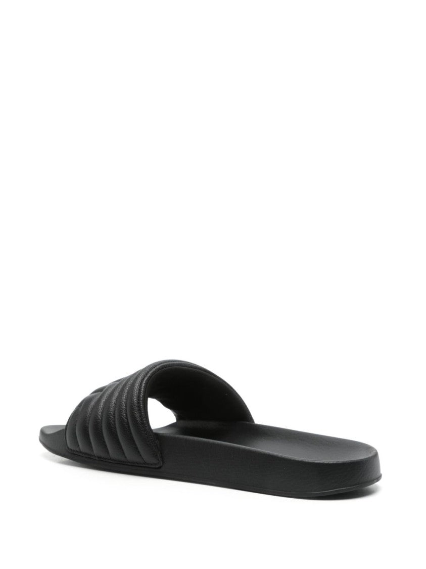 Tom Ford Almond Open Toe Leather Slippers