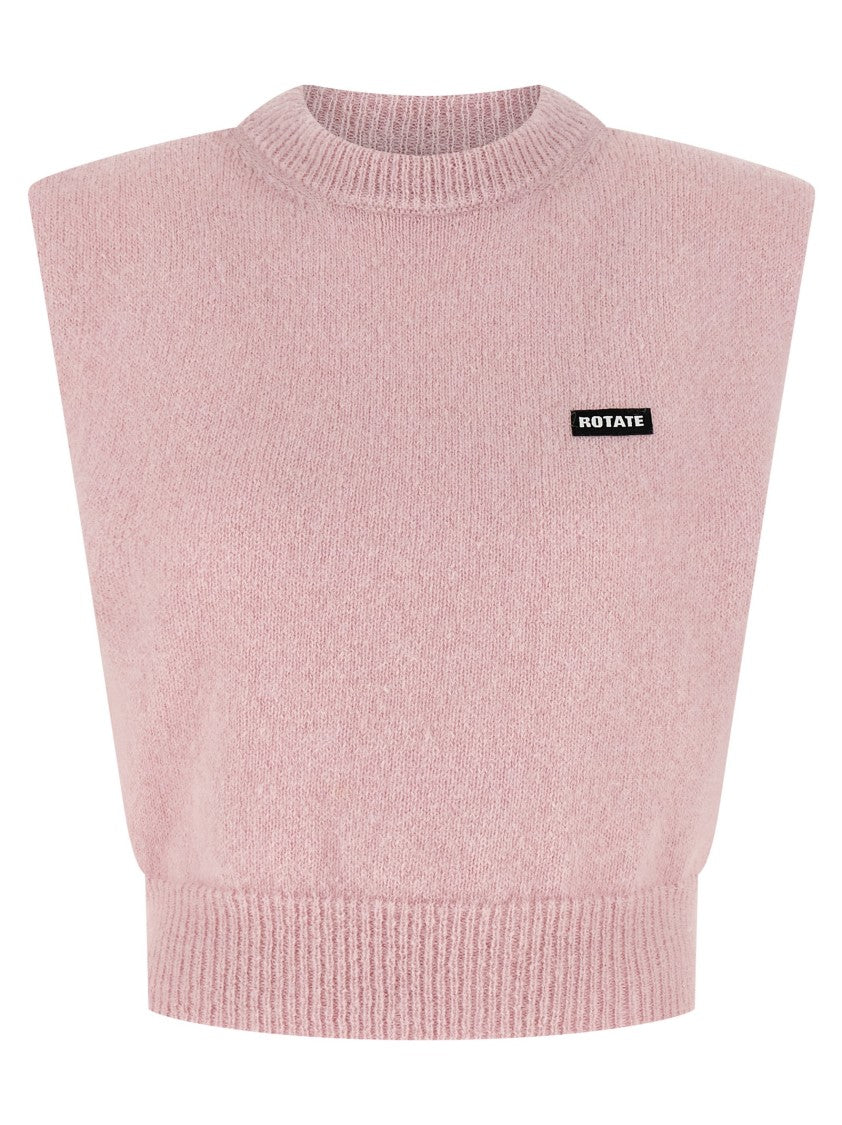 Rotate Birger Christensen 'Knit Cropped' Vest