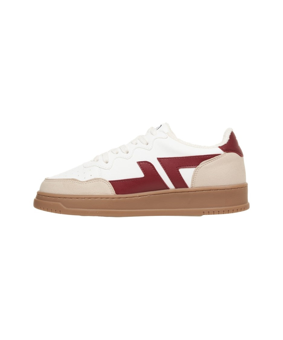 Zeta Vegan Leather Sneakers With Rounded Silhouette