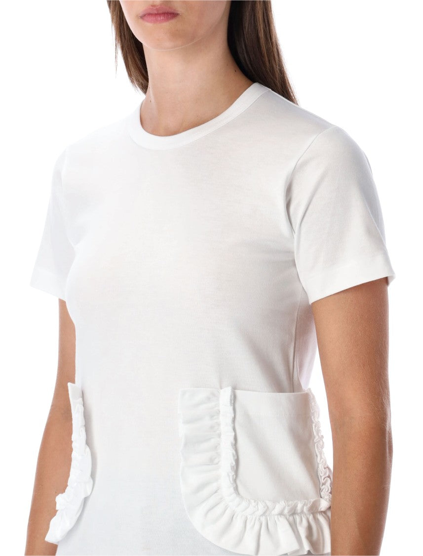 Comme Des Garçons Tshirt Pocket Ruffle