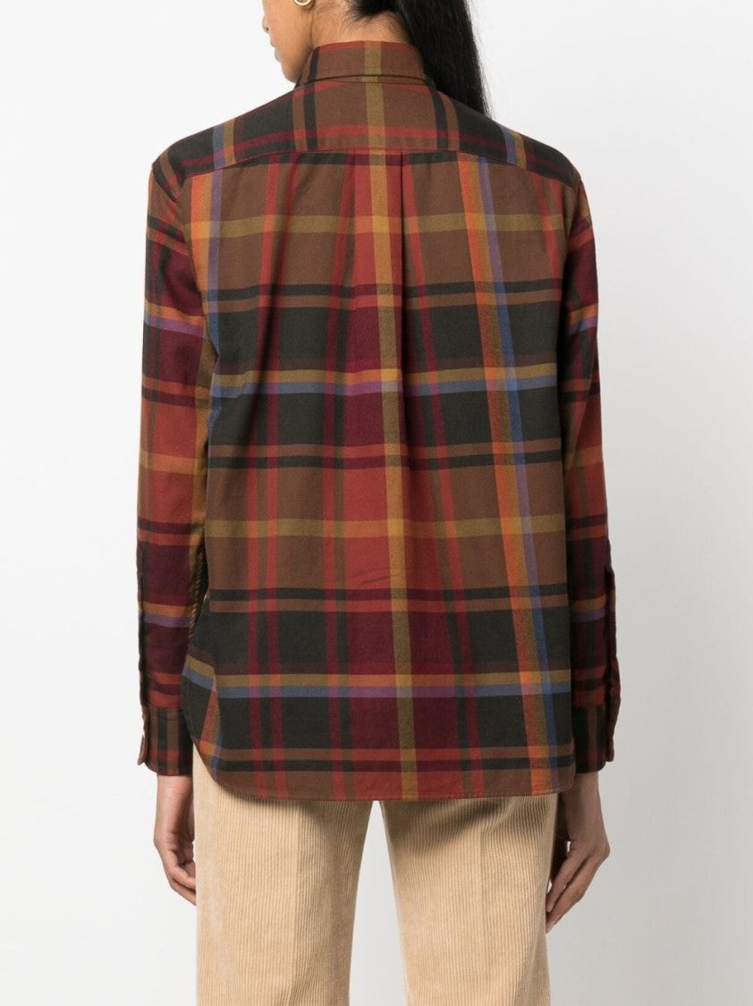 Polo Ralph Lauren Check Print Red Shirt