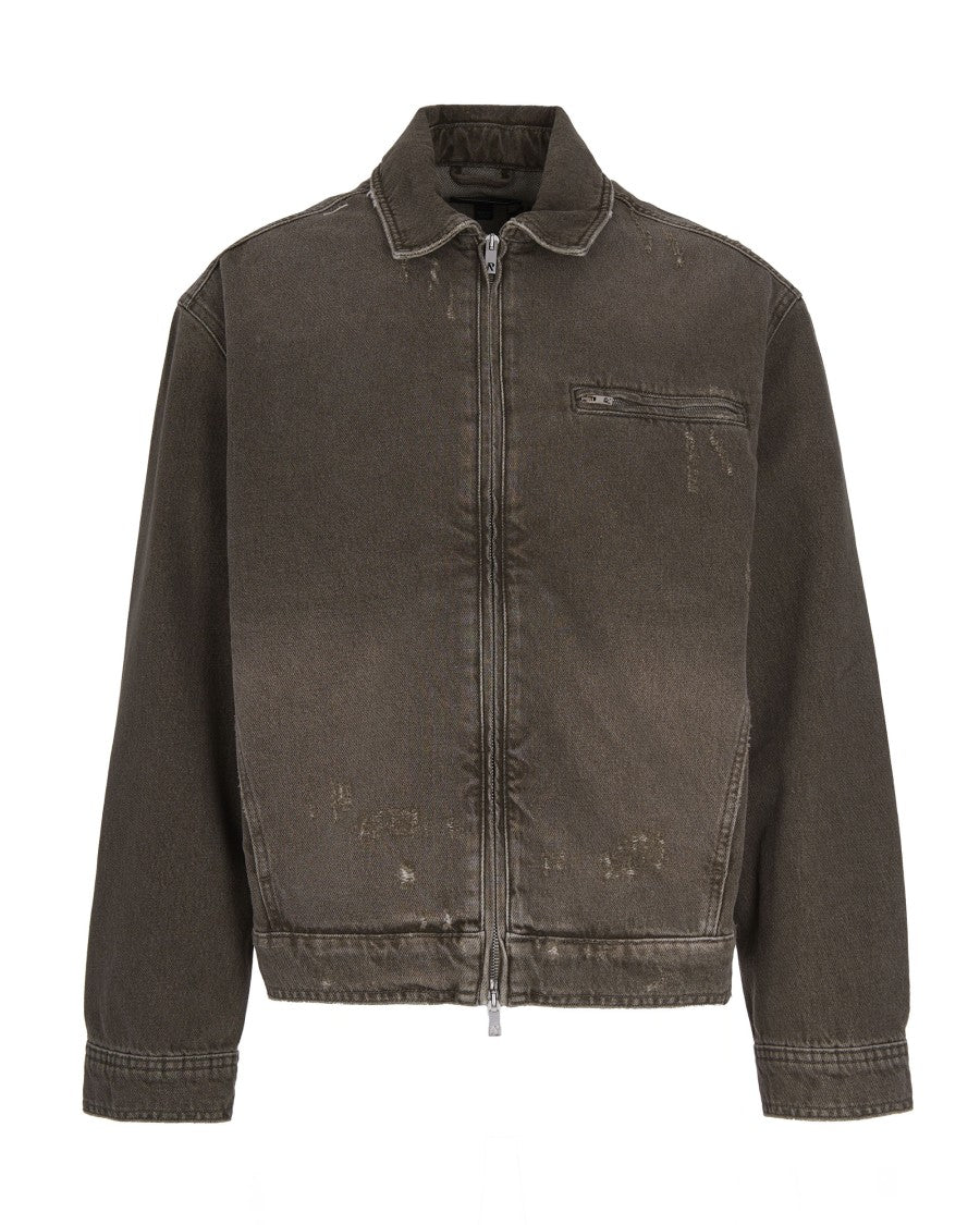 Represent Washed Cotton Denim Jacket