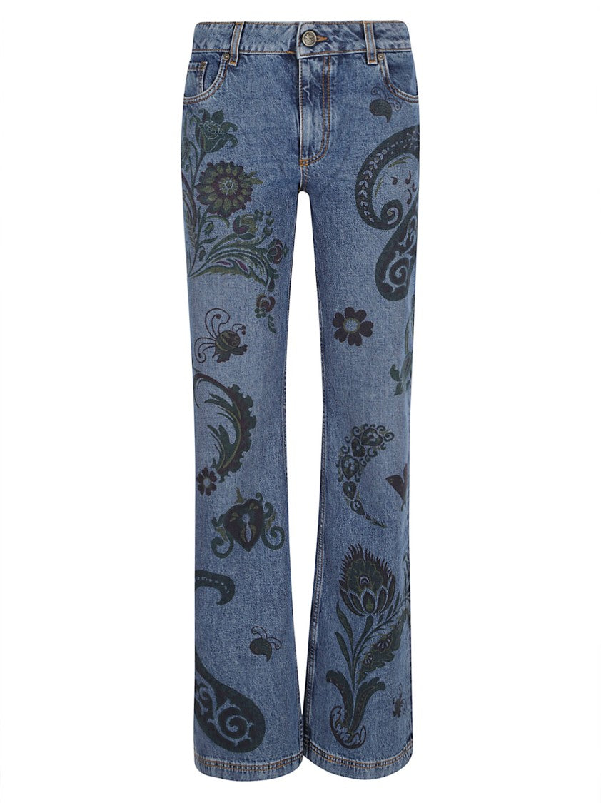 Etro Medium Blue Denim Trousers