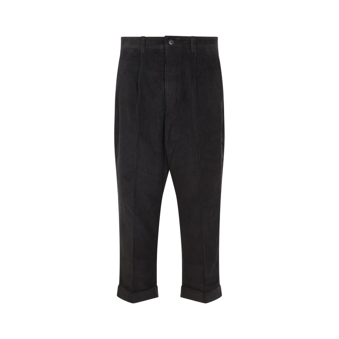 Ami Carrot Oversized Grey Cotton Pants