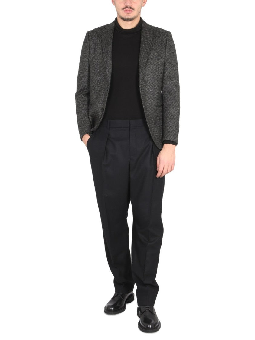 Tonello Tailored Fit Grey Single-Breasted Blazer
