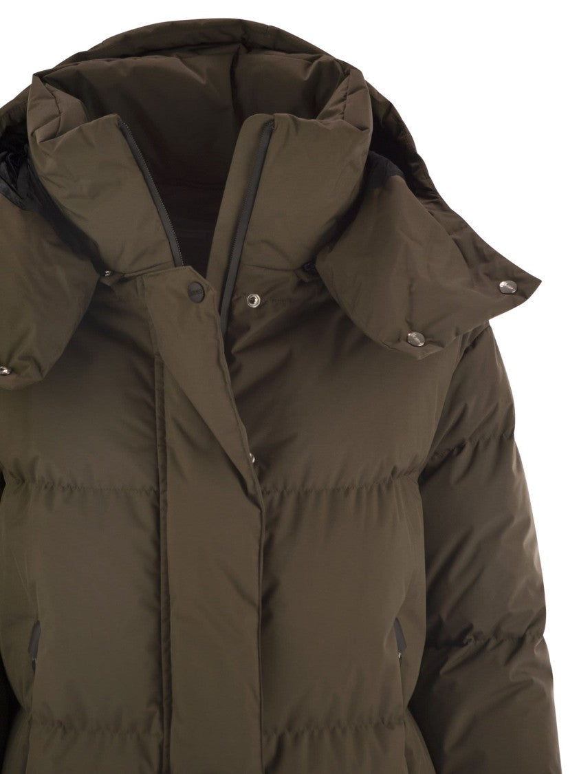 Herno Medium 2-Layer Hooded Down Jacket