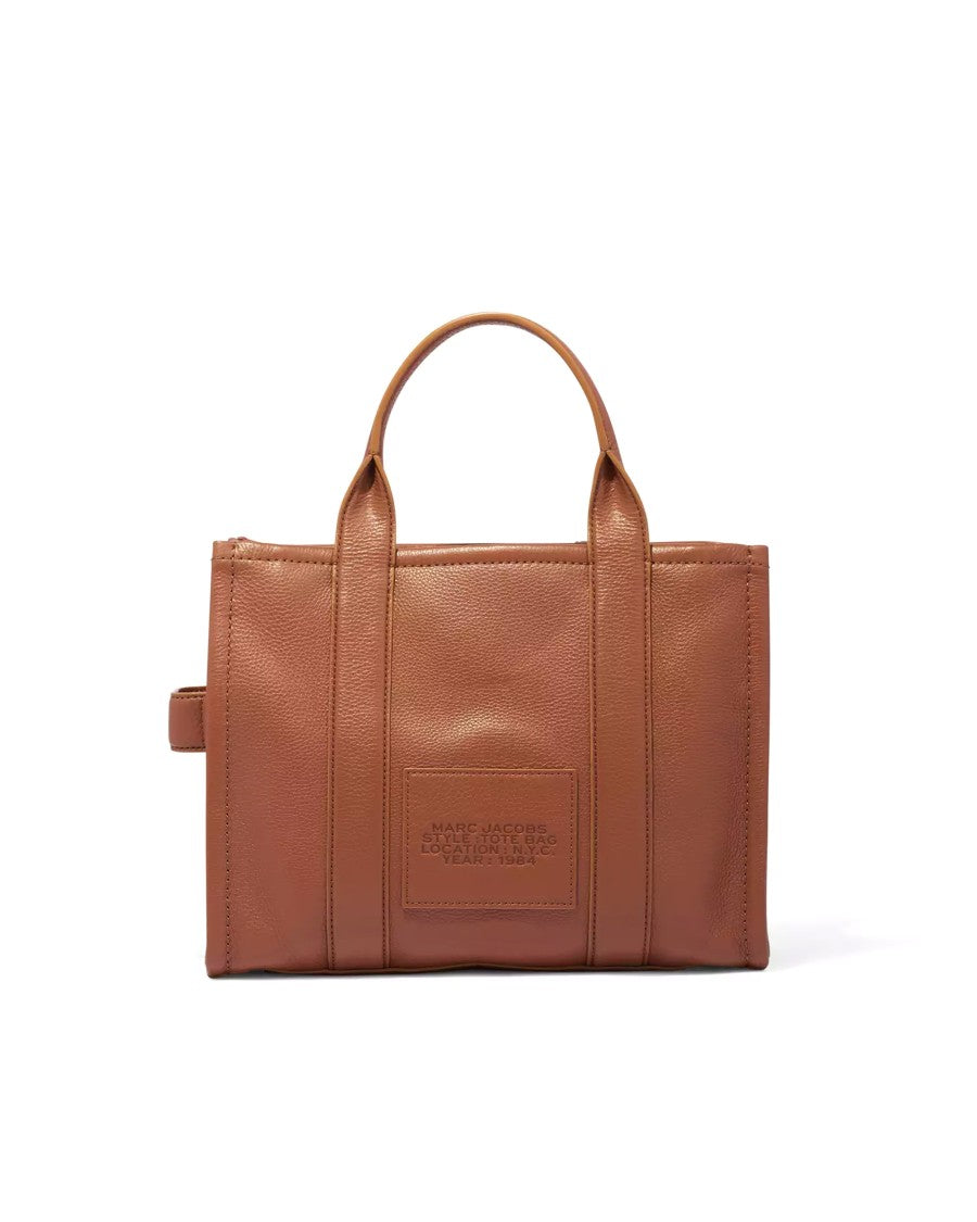 Marc Jacobs The Leather Medium Tote Bag In Argan Oil