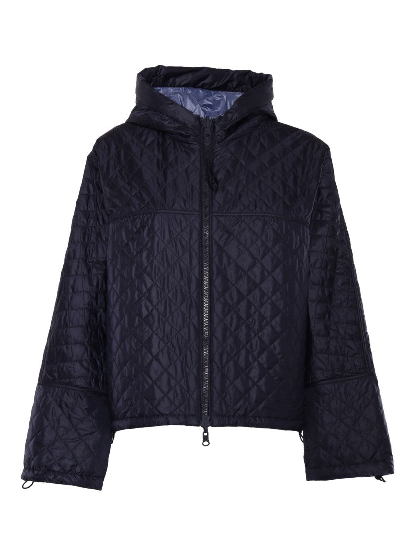 Duno Quilted Black Jacket With Hood