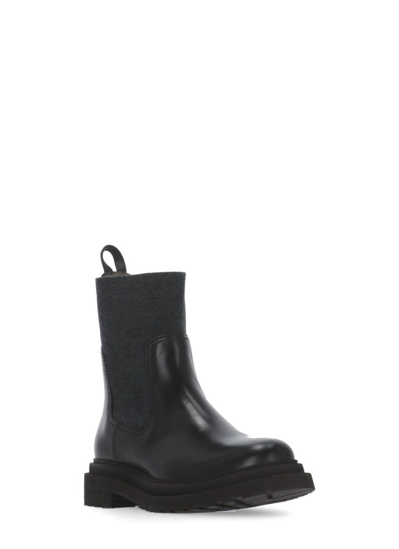 Brunello Cucinelli Precious Loop Chelsea Boots