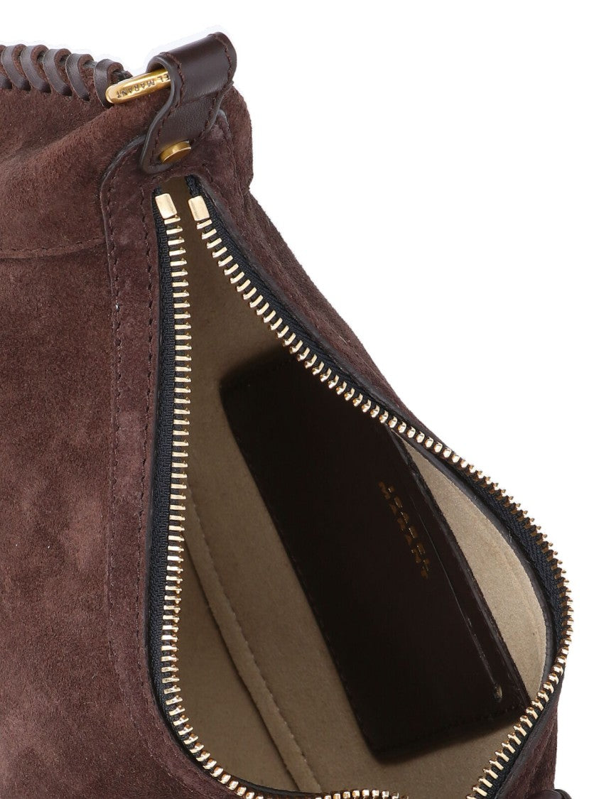 Isabel Marant Small "Oskan Moon" Shoulder Bag – Brown