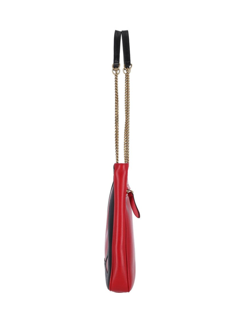 Valentino Garavani Structured Red Shoulder Bag With Iconic Logo