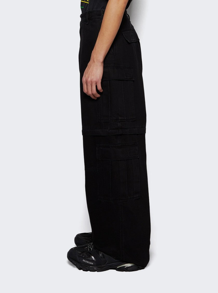 Vetements Cargo Jeans Black