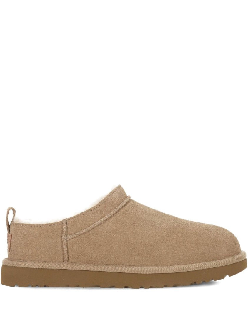 Ugg Beige Slip-On Boots With Sheepskin Lining