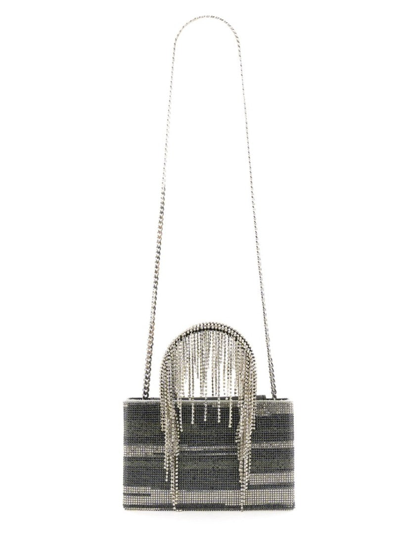 Kara Structured Bag Embellished With Cascading Crystals