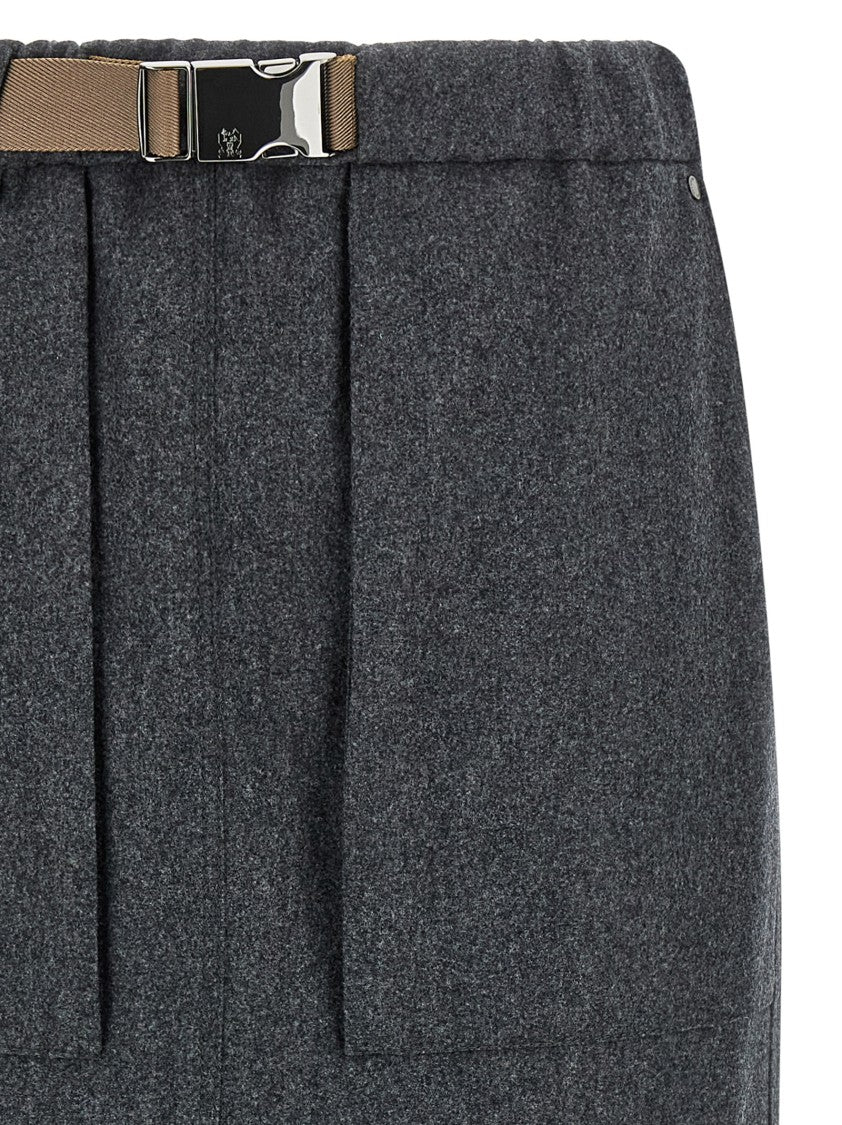 Brunello Cucinelli Fresh Wool Skirt