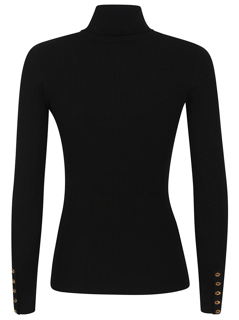 Elisabetta Franchi Ribbed Turtleneck Sweater