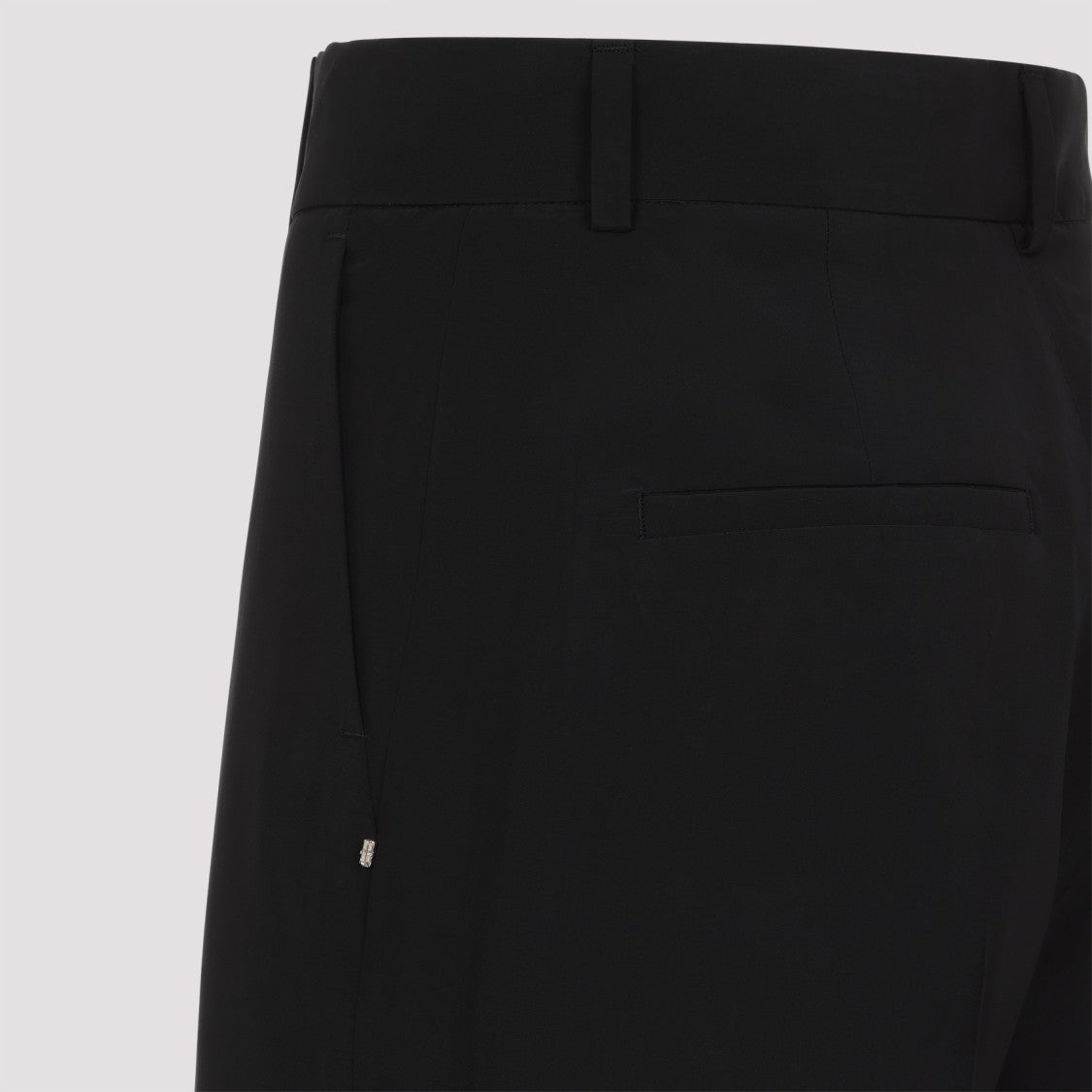 Sportmax Flared Black Trousers With Structured Waistband