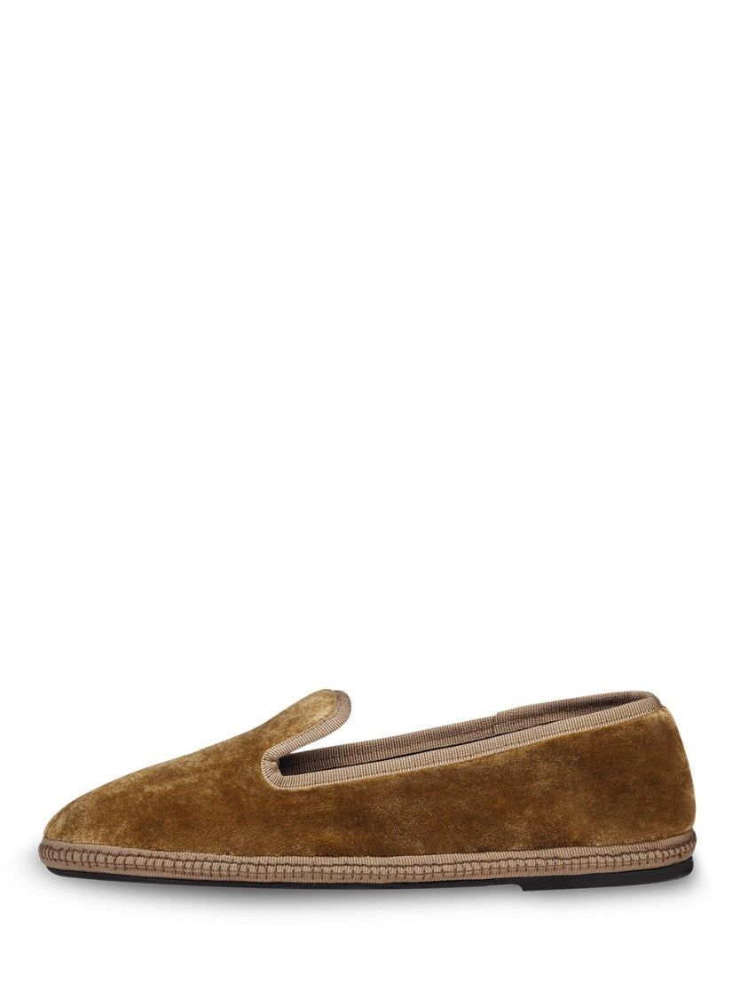Sentier Plush Velvet Slippers With Refined Detailing