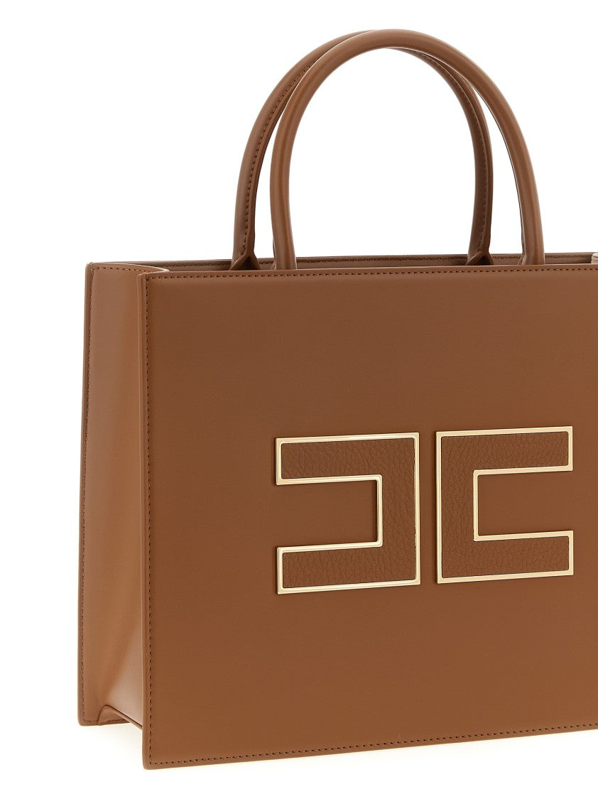Elisabetta Franchi Large Logo Shopping Bag