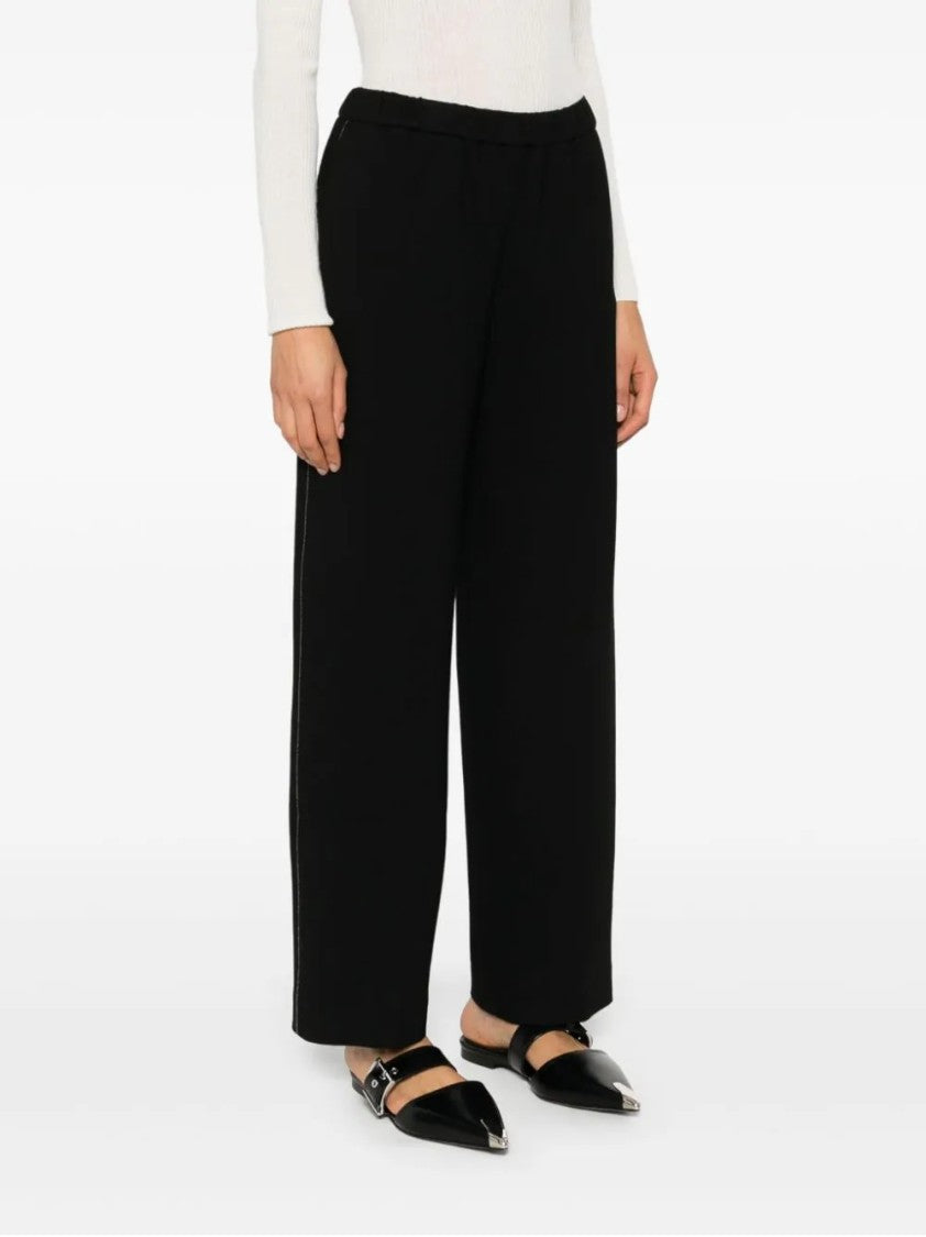 Fabiana Filippi Wide-Leg Trousers With Design And Stretch Fabric