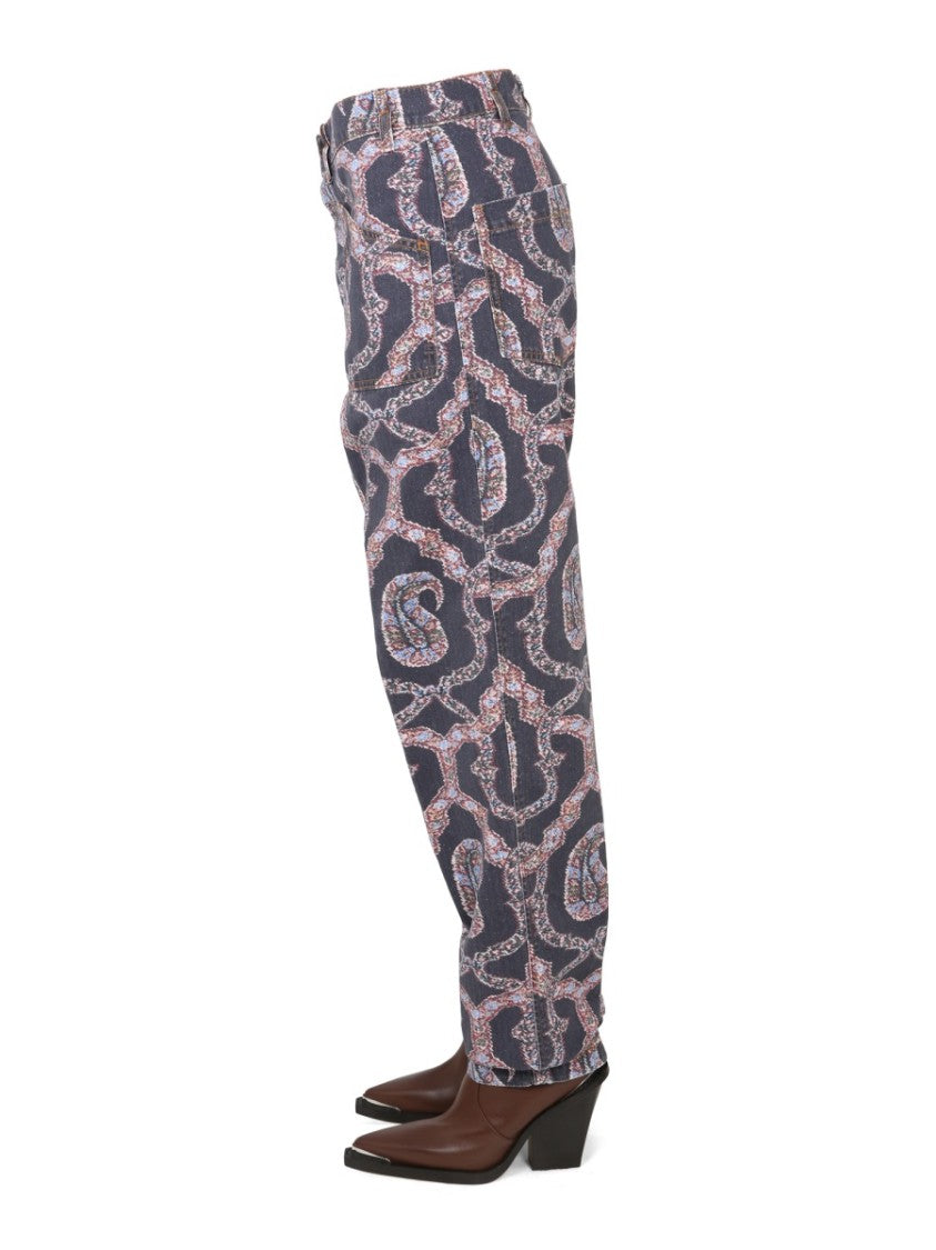 Etro Paisley Denim Pants
